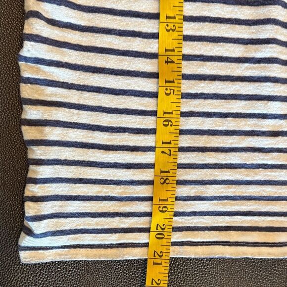 Saint James x Jenni Kayne Classic Striped Long Sleeve Top boatneck linen size  M - Picture 12 of 13